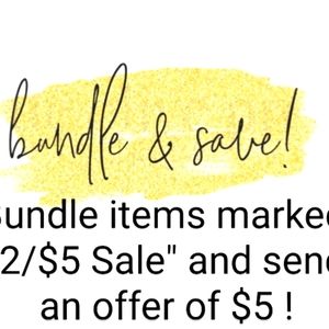 2 /$5 Sale!! Closet Clean out Sale!!